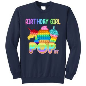 Birthday Girl Pop It Funny Cute Colorful Sweatshirt