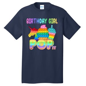 Birthday Girl Pop It Funny Cute Colorful Tall T-Shirt