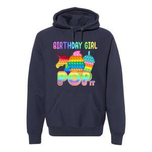 Birthday Girl Pop It Funny Cute Colorful Premium Hoodie