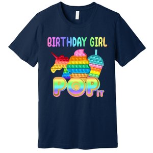 Birthday Girl Pop It Funny Cute Colorful Premium T-Shirt