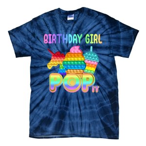 Birthday Girl Pop It Funny Cute Colorful Tie-Dye T-Shirt