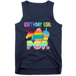 Birthday Girl Pop It Funny Cute Colorful Tank Top