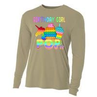 Birthday Girl Pop It Funny Cute Colorful Cooling Performance Long Sleeve Crew