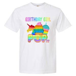 Birthday Girl Pop It Funny Cute Colorful Garment-Dyed Heavyweight T-Shirt