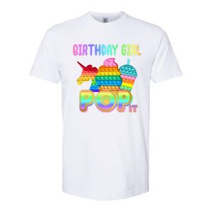 Birthday Girl Pop It Funny Cute Colorful Softstyle CVC T-Shirt