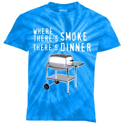 Bbq Grilling Pk Grill Smoker Barbecue Cooking Fathers Day Funny Gift Kids Tie-Dye T-Shirt