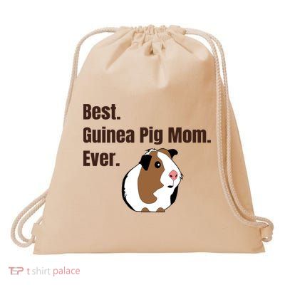 Best Guinea Pig Mom Ever Gift Pet Lover Gift Drawstring Bag