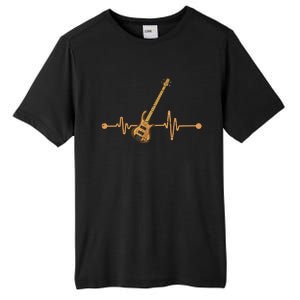 Bass Guitar Player Heartbeat Musical Instrument Bass Guitar Tall Fusion ChromaSoft Performance T-Shirt