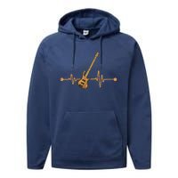 Bass Guitar Player Heartbeat Musical Instrument Bass Guitar Performance Fleece Hoodie