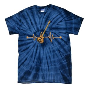 Bass Guitar Player Heartbeat Musical Instrument Bass Guitar Tie-Dye T-Shirt