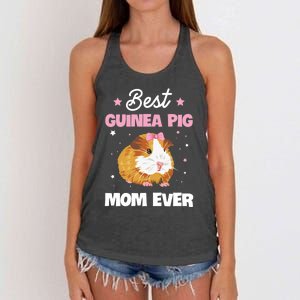 Best Guinea Pig Mom Ever Design For Your Guinea Pig Mom Cute Gift Women's Knotted Racerback Tank