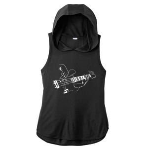 Bass Guitar Player Music Guitarist Musician Rock Ladies PosiCharge Tri-Blend Wicking Draft Hoodie Tank