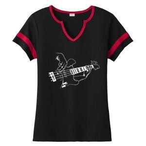 Bass Guitar Player Music Guitarist Musician Rock Ladies Halftime Notch Neck Tee