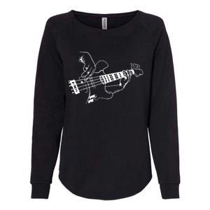 Bass Guitar Player Music Guitarist Musician Rock Womens California Wash Sweatshirt