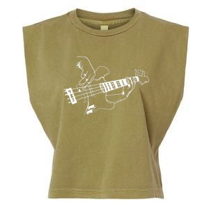 Bass Guitar Player Music Guitarist Musician Rock Garment-Dyed Women's Muscle Tee