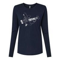 Bass Guitar Player Music Guitarist Musician Rock Womens Cotton Relaxed Long Sleeve T-Shirt