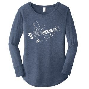 Bass Guitar Player Music Guitarist Musician Rock Women's Perfect Tri Tunic Long Sleeve Shirt