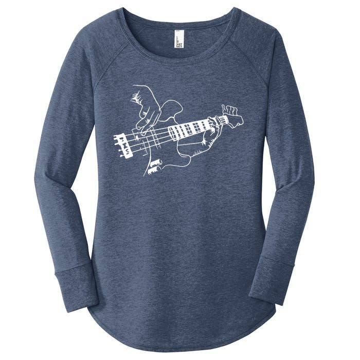 Bass Guitar Player Music Guitarist Musician Rock Women's Perfect Tri Tunic Long Sleeve Shirt