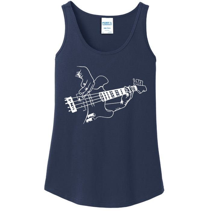 Bass Guitar Player Music Guitarist Musician Rock Ladies Essential Tank