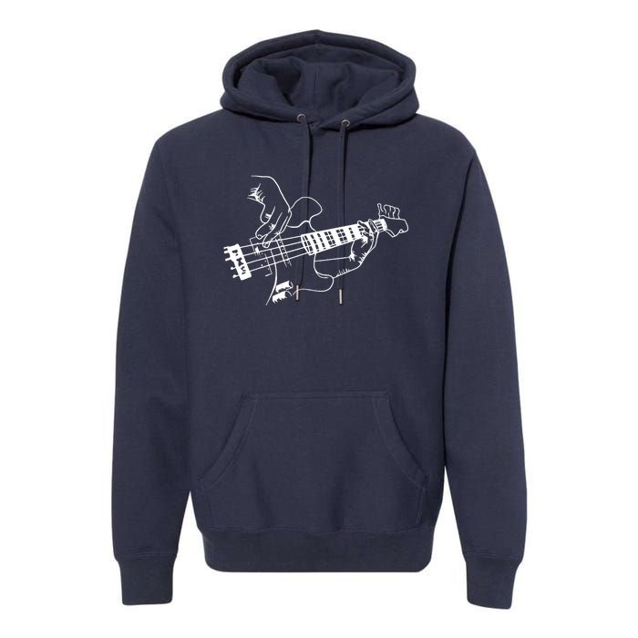 Bass Guitar Player Music Guitarist Musician Rock Premium Hoodie