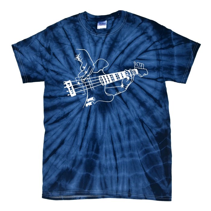 Bass Guitar Player Music Guitarist Musician Rock Tie-Dye T-Shirt