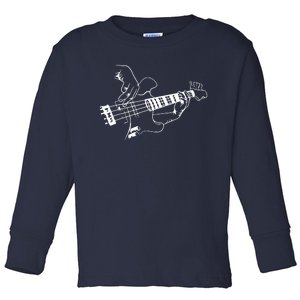 Bass Guitar Player Music Guitarist Musician Rock Toddler Long Sleeve Shirt