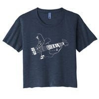 Bass Guitar Player Music Guitarist Musician Rock Women's Crop Top Tee