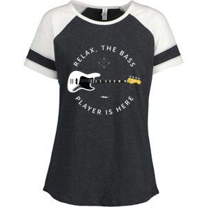 Bass Guitar Player Relax The Bass Player Is Here Enza Ladies Jersey Colorblock Tee