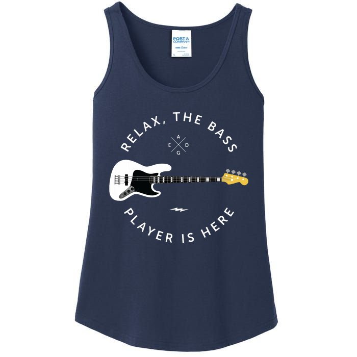 Bass Guitar Player Relax The Bass Player Is Here Ladies Essential Tank