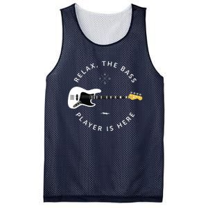 Bass Guitar Player Relax The Bass Player Is Here Mesh Reversible Basketball Jersey Tank