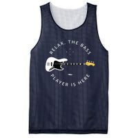 Bass Guitar Player Relax The Bass Player Is Here Mesh Reversible Basketball Jersey Tank