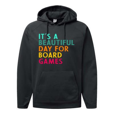 Board Game Player Geek Quote For Boradgame Lover And Nerd Performance Fleece Hoodie