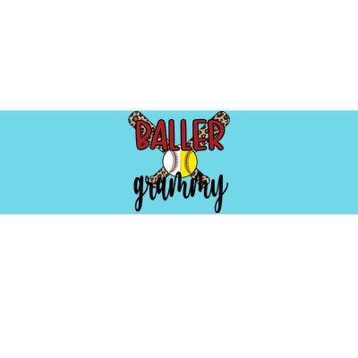 Baller Grammy Proud Baseball Softball Grammy Grandma Gift Bumper Sticker