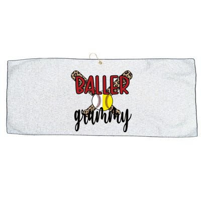 Baller Grammy Proud Baseball Softball Grammy Grandma Gift Large Microfiber Waffle Golf Towel