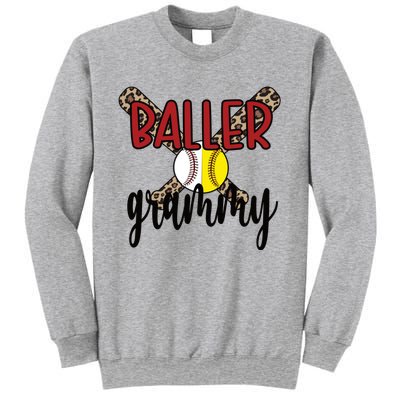 Baller Grammy Proud Baseball Softball Grammy Grandma Gift Sweatshirt