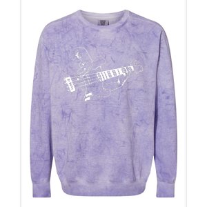 Bass Guitar Player Music Guitarist Musician Colorblast Crewneck Sweatshirt