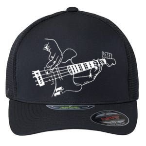 Bass Guitar Player Music Guitarist Musician Flexfit Unipanel Trucker Cap