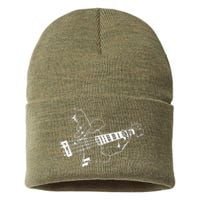 Bass Guitar Player Music Guitarist Musician Sustainable Knit Beanie