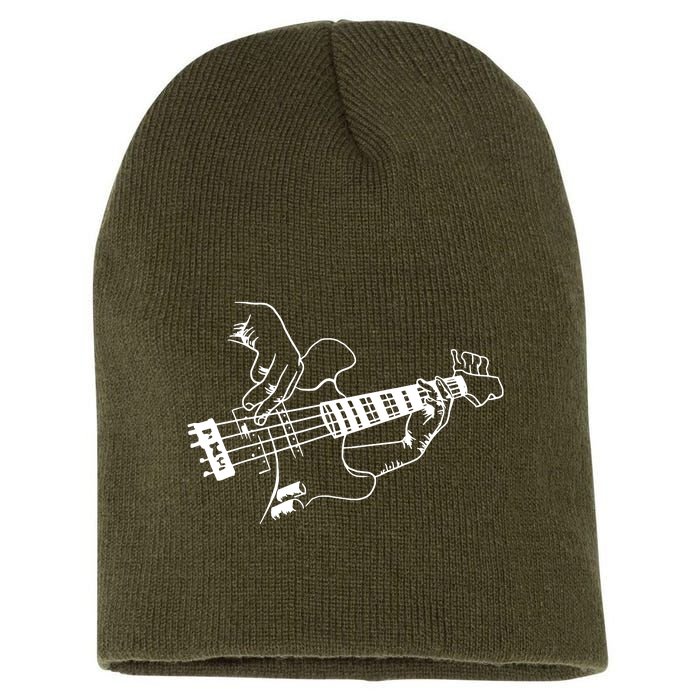 Bass Guitar Player Music Guitarist Musician Short Acrylic Beanie