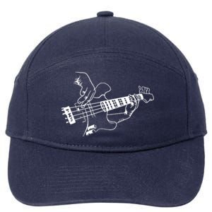 Bass Guitar Player Music Guitarist Musician 7-Panel Snapback Hat