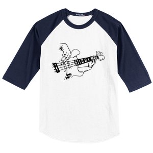 Bass Guitar Player Music Guitarist Musician Baseball Sleeve Shirt