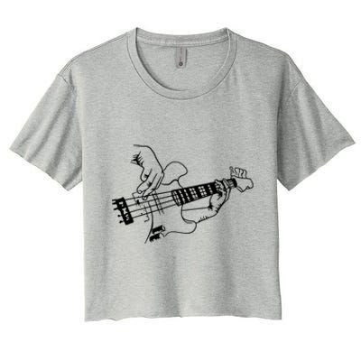 Bass Guitar Player Music Guitarist Musician Women's Crop Top Tee