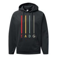 Bass Guitarist Player Eadg 4 Strings Bassist Band Musician Performance Fleece Hoodie