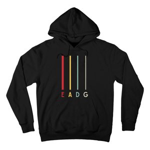 Bass Guitarist Player Eadg 4 Strings Bassist Band Musician Hoodie