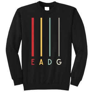 Bass Guitarist Player Eadg 4 Strings Bassist Band Musician Sweatshirt