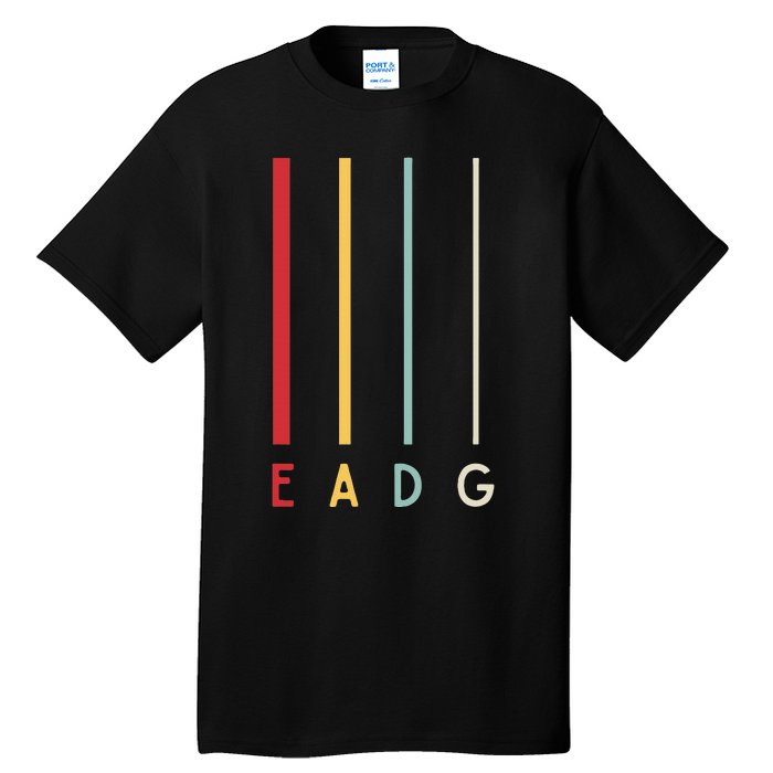 Bass Guitarist Player Eadg 4 Strings Bassist Band Musician Tall T-Shirt