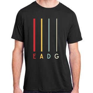 Bass Guitarist Player Eadg 4 Strings Bassist Band Musician Adult ChromaSoft Performance T-Shirt