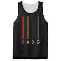 Bass Guitarist Player Eadg 4 Strings Bassist Band Musician Mesh Reversible Basketball Jersey Tank