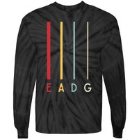 Bass Guitarist Player Eadg 4 Strings Bassist Band Musician Tie-Dye Long Sleeve Shirt