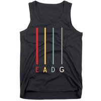 Bass Guitarist Player Eadg 4 Strings Bassist Band Musician Tank Top